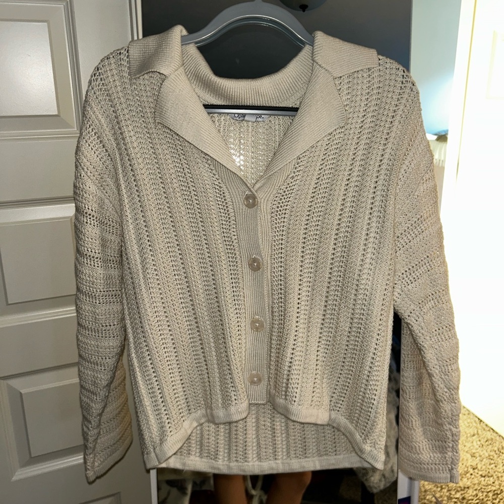 NWT Ophelia Roe Cream Knit Sweater